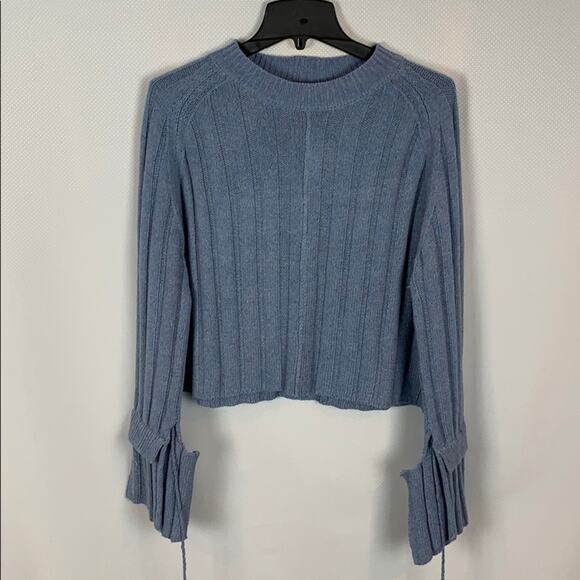 Avantlook Ribbed Bell Sleeve Sweater - Picture 4 of 7